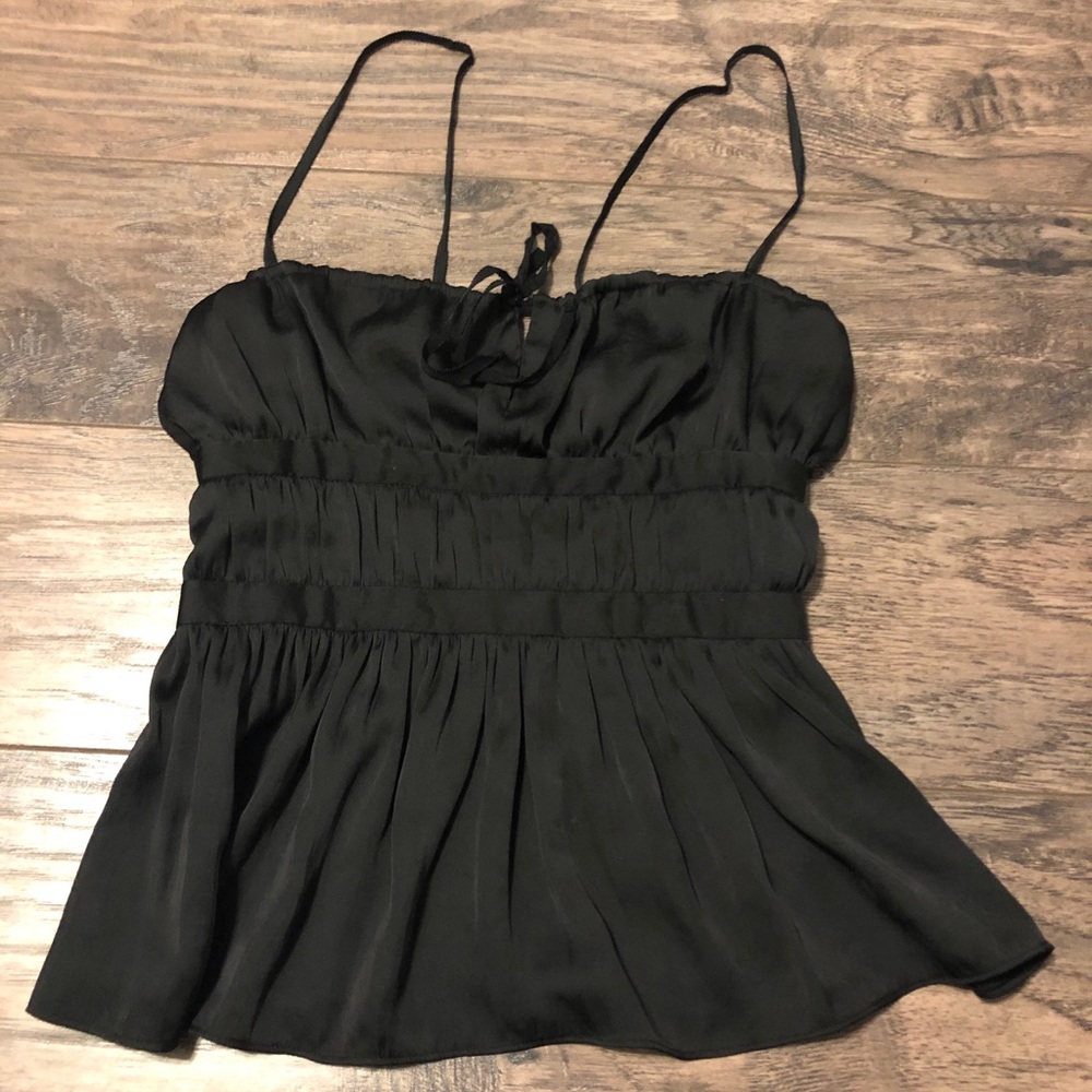 Urban Outfitters Kimchi Blue Black Satin Tank